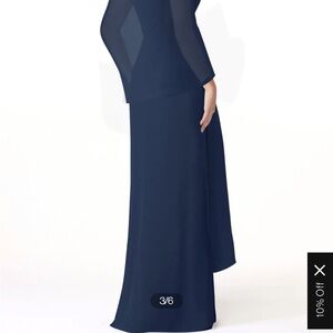 Azazie Classic Dark Navy Scarf